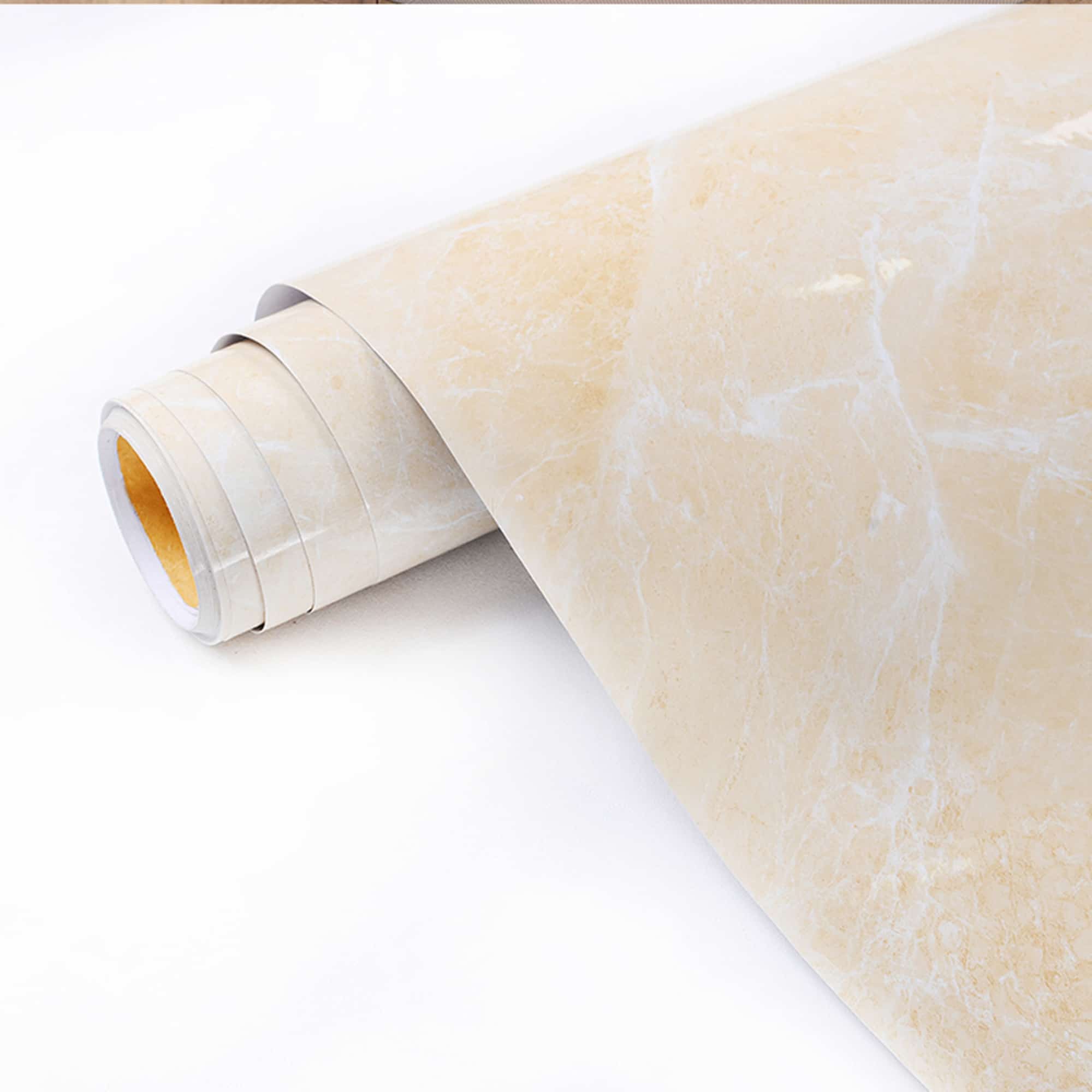 Beige Yellow Faux Marble Self Adhesive Contact Paper, Peel and Stick Modern  Wallpaper for Kitchen Backsplash, Countertop, Cabinets, Drawers and Shelf  Liner, 16 ft X 24 in (5m X 60cm) - Dundee Deco